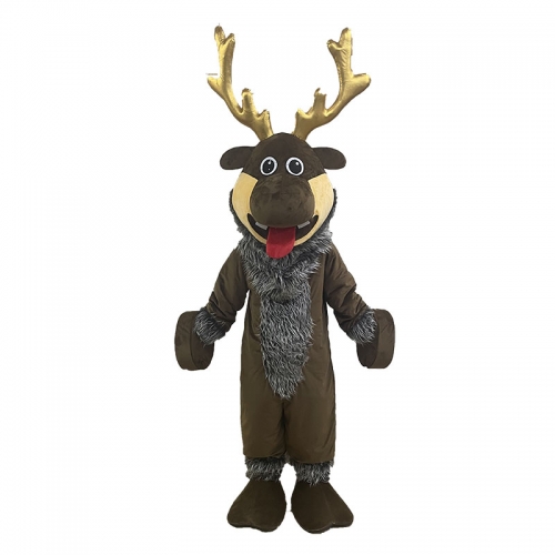 Adult Sven Reindeer Mascot Costume for Christmas Entertainments