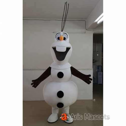Adult Size Full Body Mascot Frozen Character Olaf Costume Plush Suit Carnival Costumes Cartoon Mascots for Party