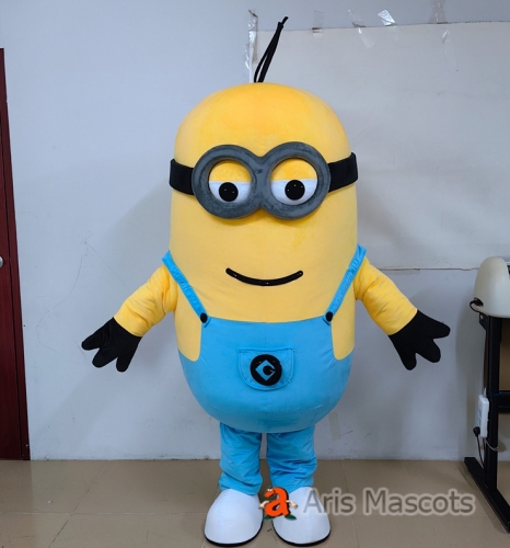 Adult Fancy Minion Mascot Costume Cartoon Mascot Costumes for Birthday Party Character Design at Arismascots