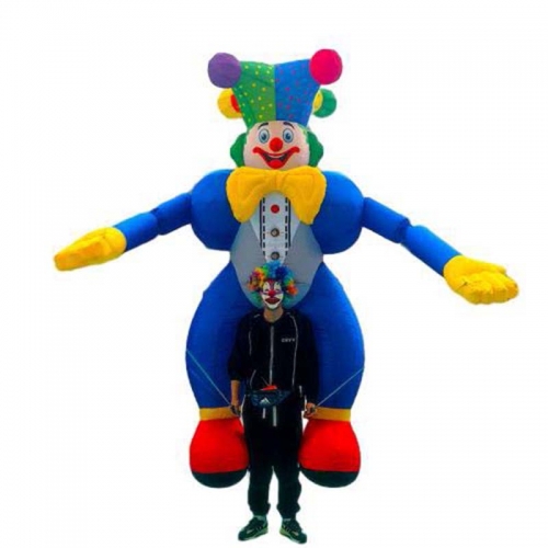Huge Funny Carry Clown Suit for Carnival Events Party Adult Blow Up Props