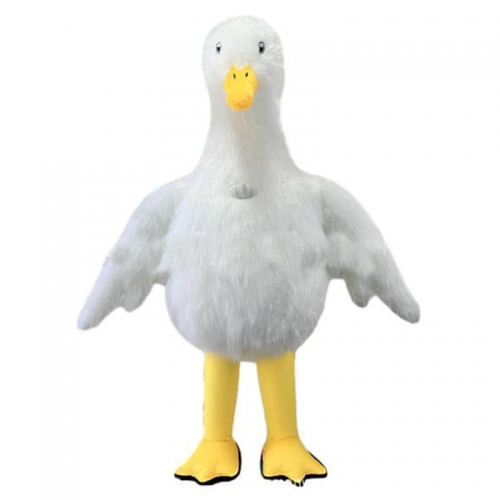 Inflatable Goose Costume Adult Duck Blow Up Mascot Suit for Entertainment Animal Character Swan Fancy Dress