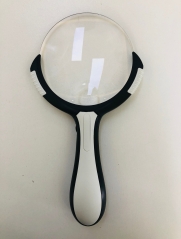 hand handle magnifier half rim with LED C-1709