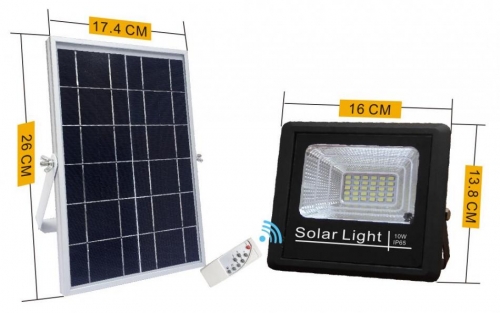 LED solar floodlight CS01-10W Aluminum