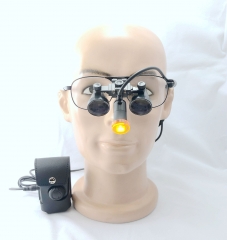 CHL medical light CHL-JC-M06C-BP with Flip Up dental surgical loupes 2.5x 3.0x 3.5x with Sports frames
