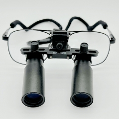 Flip Up Prismatic Loupes 4.0X Titanium Frames