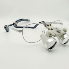 Flip up waterproof galilean loupes 3.0X Titanium Frames