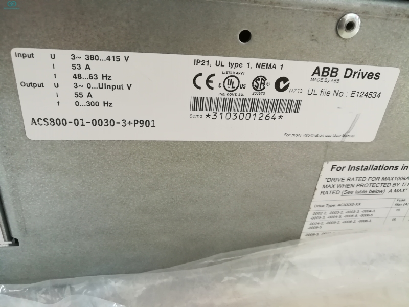 FREQUENCY CONVERTER ACS800-01-0030