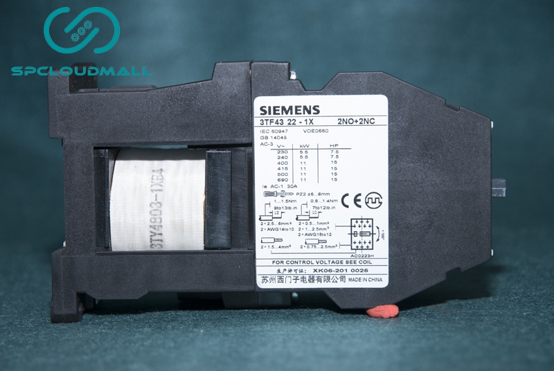 SIEMENS CONTACTOR 3TF4322-1XB4 AC-3 11KW 400V 50HZ Us DC