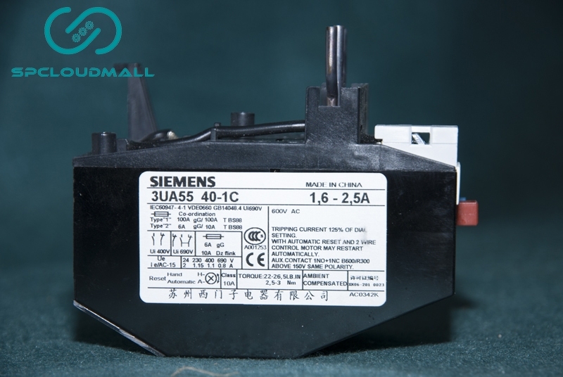 SIEMENS OVERLOAD RELAY 3UA5540-1C 1.6-2.5A