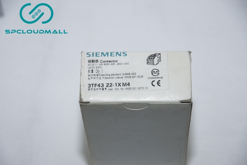 SIEMENS CONTACTOR 3TF4322-1XM4 AC-3 11KW 400V 50HZ Us DC 220V