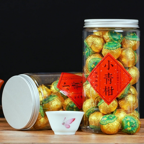 Super small green orange Pu'er tea Yunnan palace super orange Pu'er tea oolong tea ceremony tea canned green food