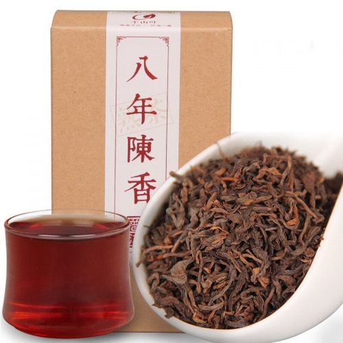 China Yunnan Muzhi Eight-year-old Fragrant Pu'er Tea, Cooked Tea, Loose Tea, Eight-year-old 150g Green Food for Health Care