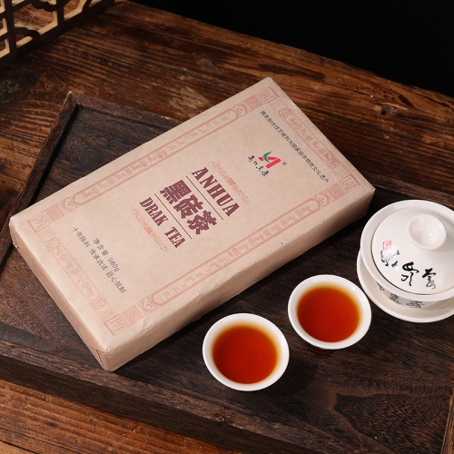 China Hunan Anhua Dark Tea 1000g Ten Years Old Raw Leaf Black Brick Tea  Beauty Health Care Slimming