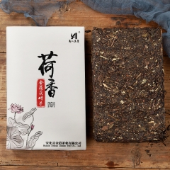 China Lotus Fragrant Golden Fu Anhua Dark Tea Golden Flower Fu Brick Black Tea  1kg Health Care beauty