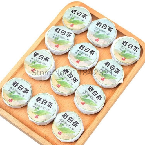 China Tea Fujian Old White Tea Gongmei Shoumei Tea Chenpi Old Tea Mini Tea Cake Weight Loss Health Care Slimming