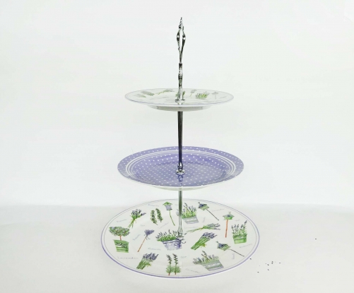 3 tier porcelain cake stand