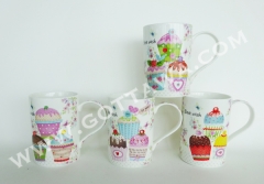 12oz new bone china mug, bulk packing