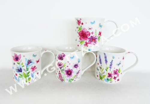 12oz new bone china mug, bulk packing