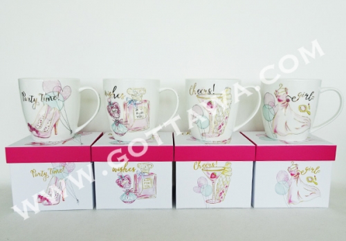 15oz new bone china mug with gift box