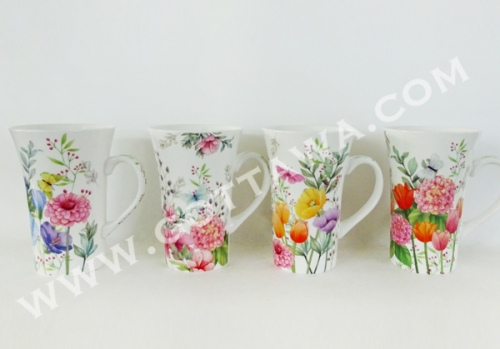 18oz new bone china mug, bulk packing