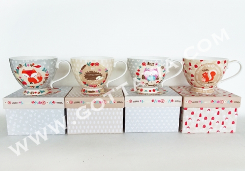 15oz new bone china mug with gift box