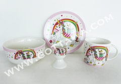 4pcs new bone china dinner set with color box