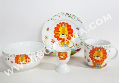 4pcs new bone china dinner set with color box