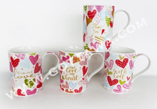 12oz new bone china mug, bulk packing