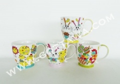 17oz new bone china mug, bulk packing