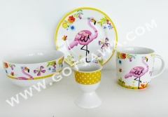 4pcs new bone china dinner set with color box