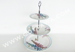 3 layers porcelain cake plate (10.5