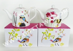 800cc new bone china tea pot with color box
