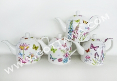 800cc new bone china tea pot with color box