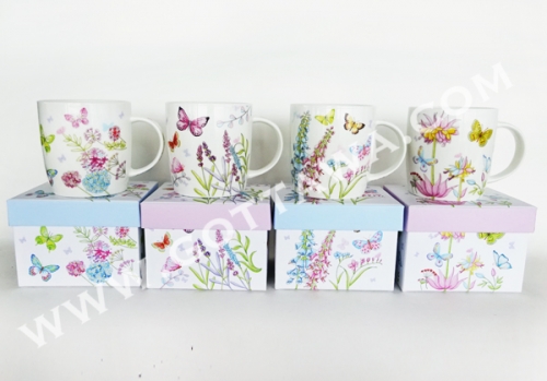 12oz new bone china mug with gift box