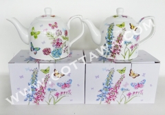 800cc new bone china tea pot with color box