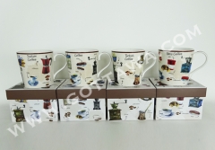 12oz new bone china mug with gift box