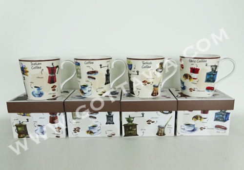 12oz new bone china mug with gift box