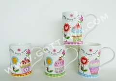 12oz new bone china mug, bulk packing