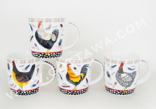 12oz new bone china mug, bulk packing