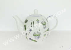 1000cc new bone china tea pot with color box