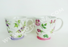 17oz new bone china mug with color box