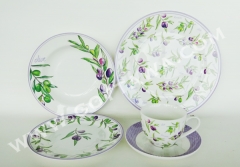 4pcs new bone china dinner set with color box