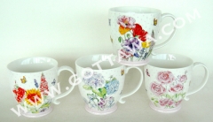 17oz new bone china mug, bulk packing