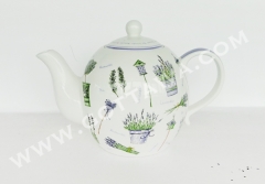 1800cc new bone china tea pot with color box