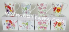 13oz new bone china mug with gift box