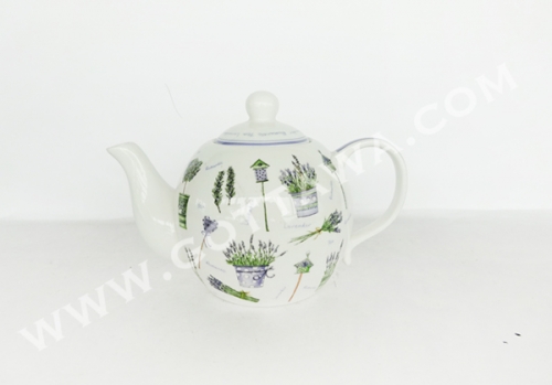 500cc new bone china tea pot with color box