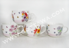 16oz new bone china soup mug, bulk packing