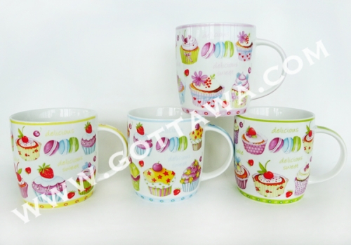 12oz new bone china mug, bulk packing