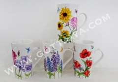 new bone china mug, bulk packing