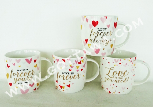 12oz new bone china mug, bulk packing